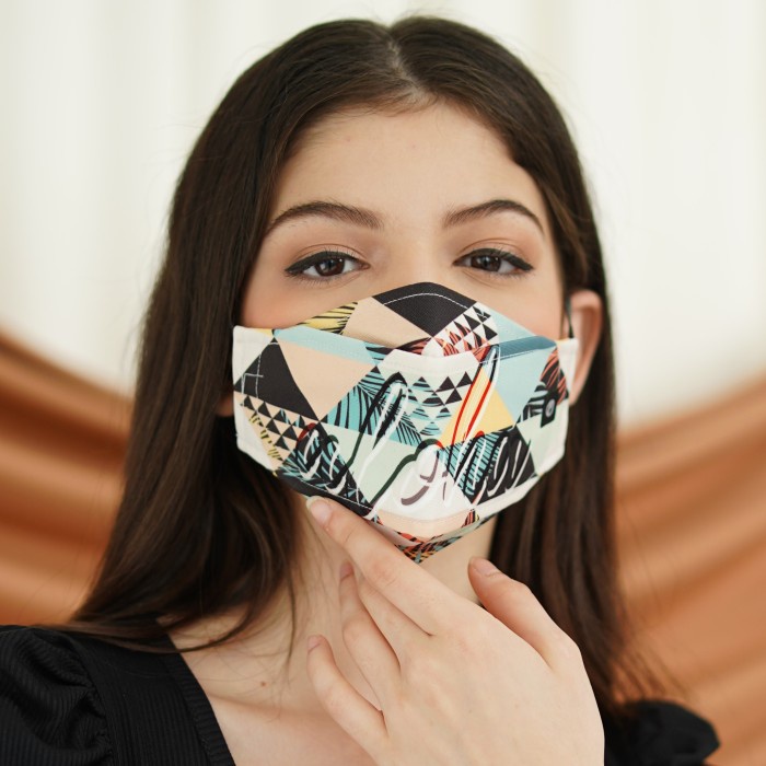 MASKER KAIN PROTECH V2 PREMIUM 3 PLY MASK MOTIF ALOHA