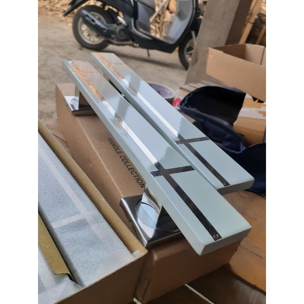Tarikan handle pintu  minimalis kupu tarung ukuran 45cm stainless anti karat