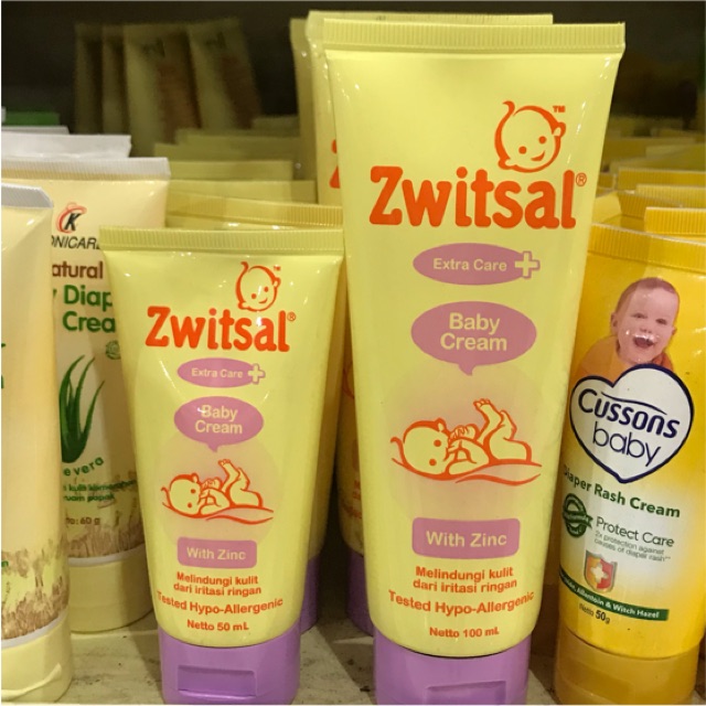 Zwitsal baby cream 50 ml dan 100 ml