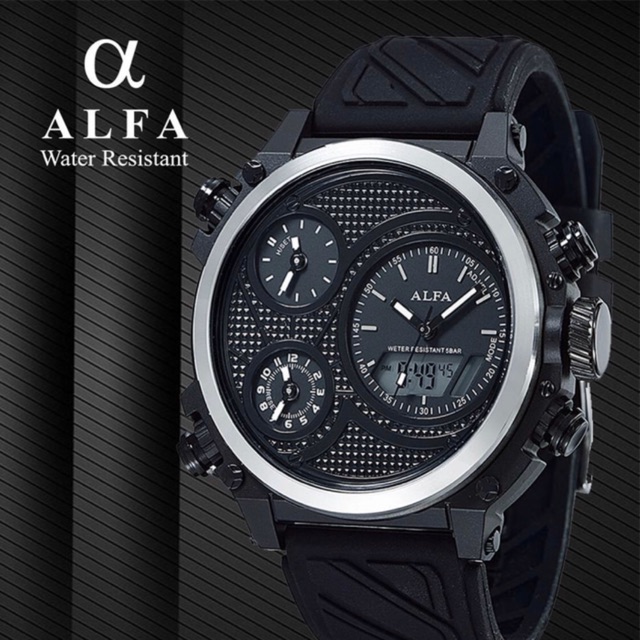 Jam Tangan ALFA 8005 Fourtime Karet Original Tahan Air Bergaransi Free Box