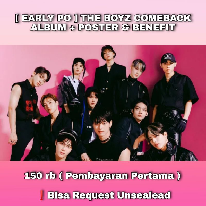 [EARLY PO] THE BOYZ  COMEBACK ALBUM + POSTER & BENEFIT