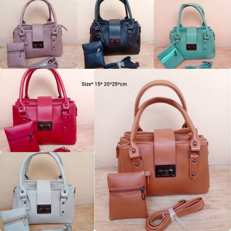 Tas pesta tenteng wanita 3 ruang tas wanita 3 ruang  tas slempang 3 ruang bahan super tebal