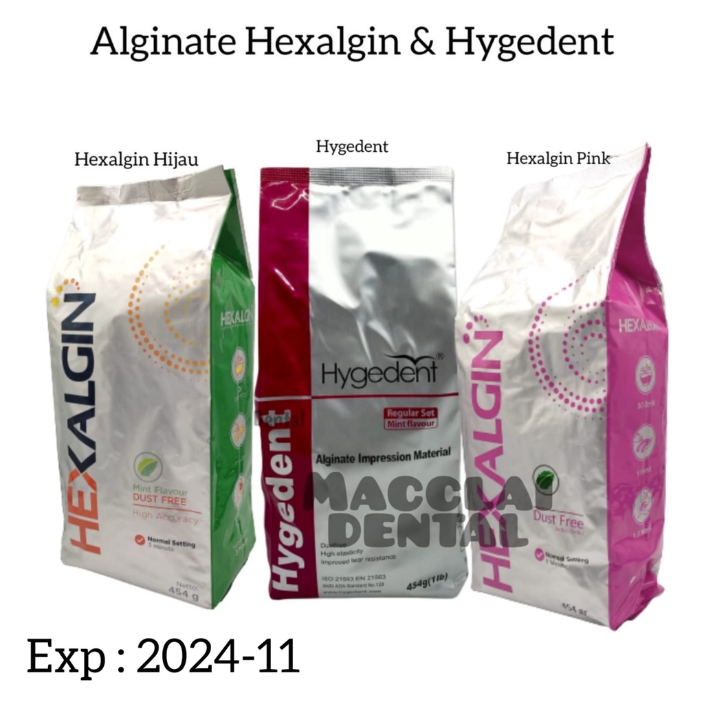 DENTAL ALGINATE HEXALGIN HYGEDENT