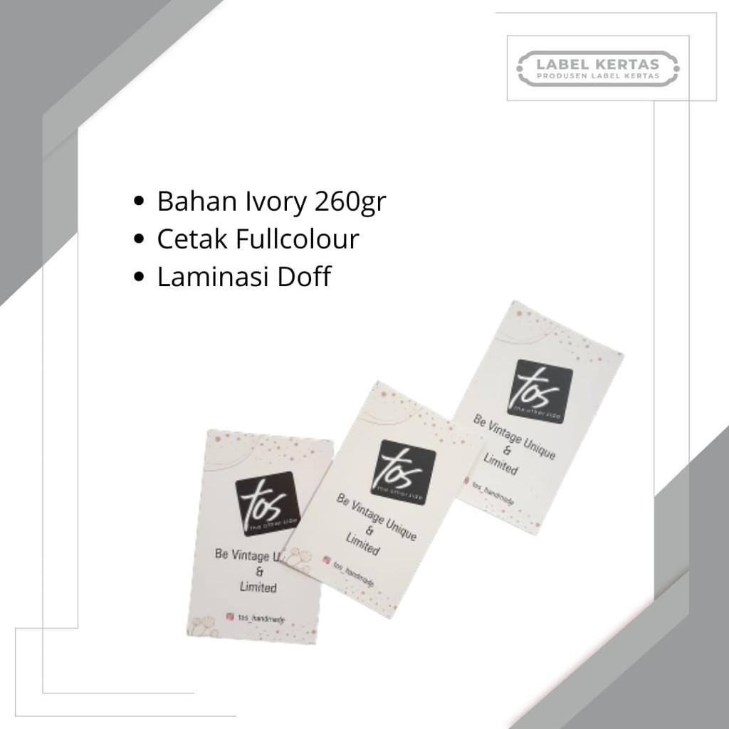 

LABEL FULLCOLOUR | LABEL CUSTOM | HANGTAG