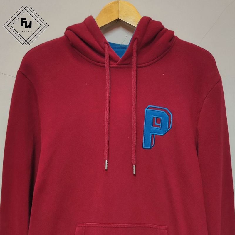 Hoodie Basic Maroon Polham Original