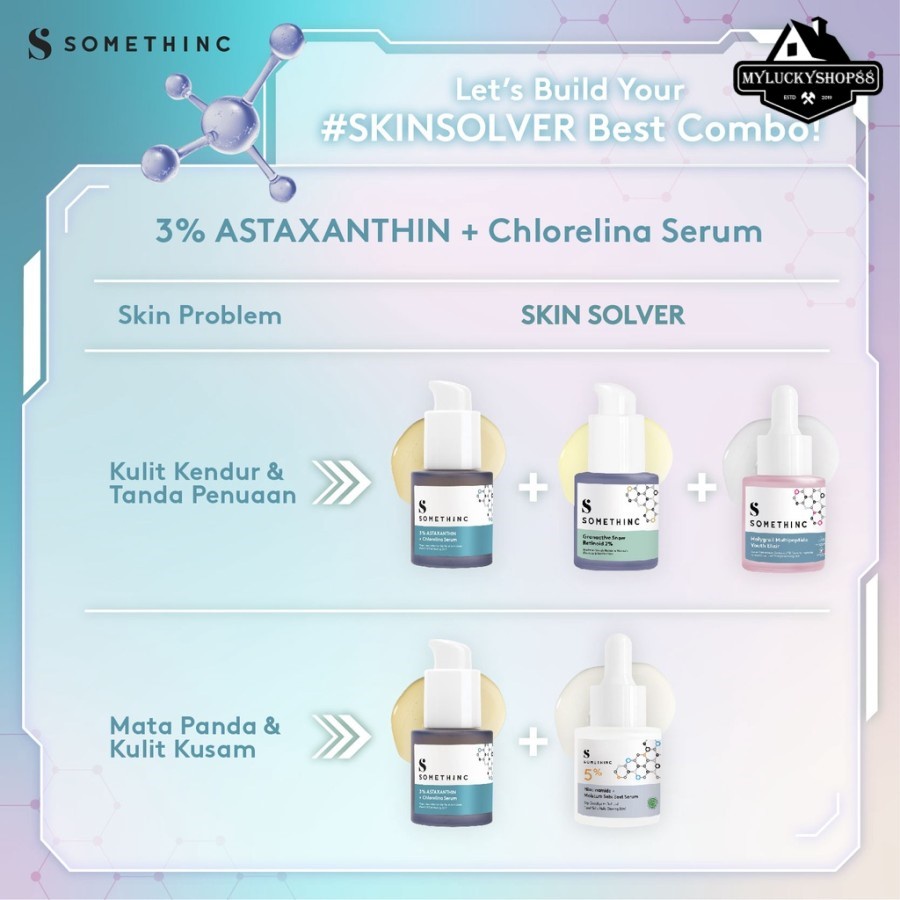 Somethinc 3% Astaxanthin + Chlorelina Serum Wajah 20ml 20 ml