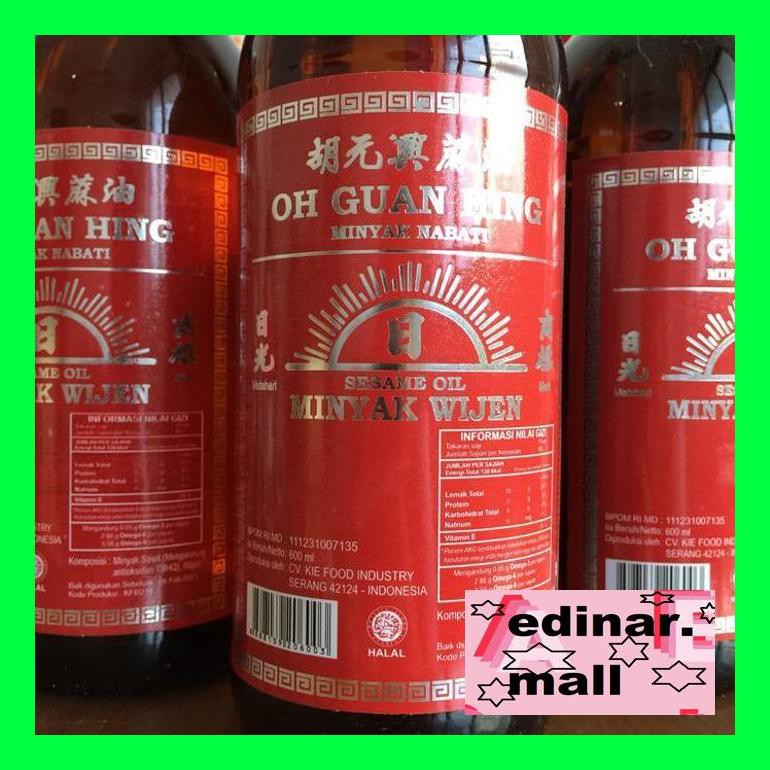 

50Siusbu Oh Guan Hing Sesame Oil ( Minyak Wijen ) 600Ml Bud050S