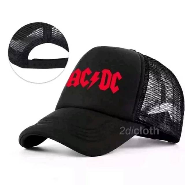 Topi trucker jaring acdc