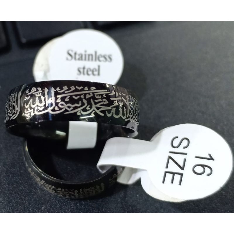 CINCIN TITANIUM KALIGRAFI ARAB ISI 36PCS