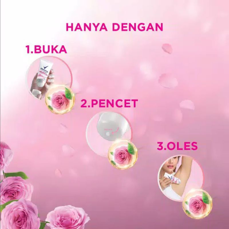 Rexona Deodorant Dry Serum Whitening Fresh Sakura Lily Rose 50ml Anti Bakteri