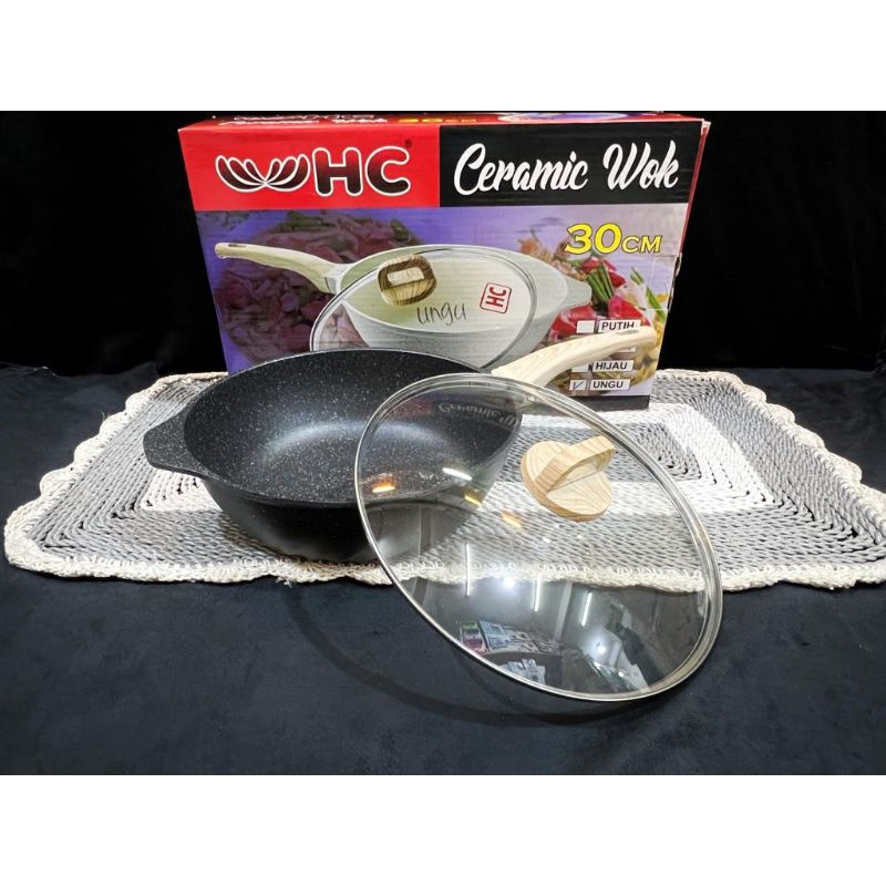 Panci Wajan / Wok Pan HC 30Cm Ceramic