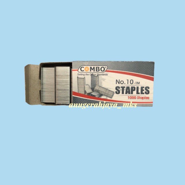 

[1 BOX] STAPLES NO. 10 HIMBO , STAPLES COMBI NO. 10 , ISI HEKTER NO. 10 , ISI KLIP