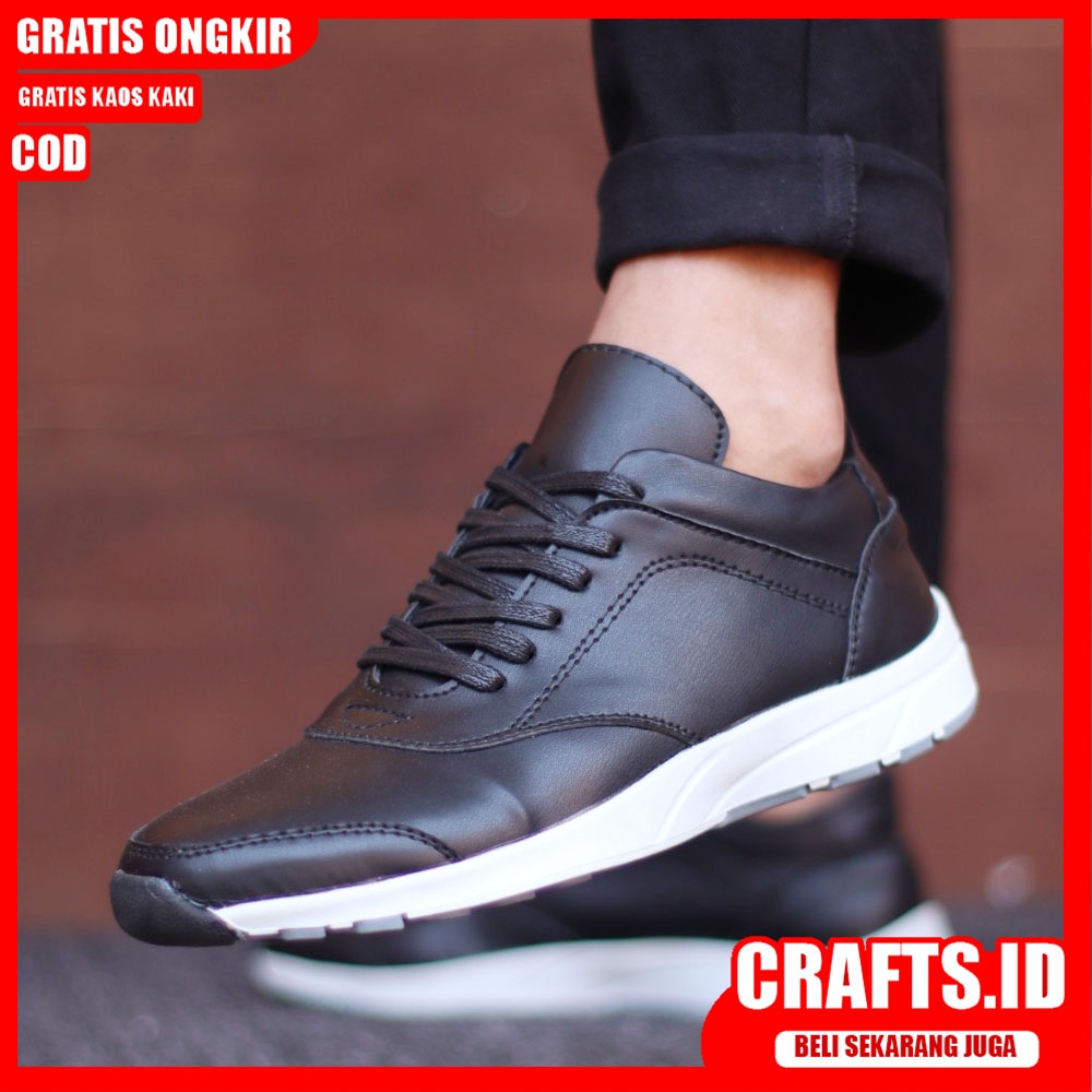 CRAFTS X MOGIL Sepatu Sneaker Pria Sepatu Pria Casual Sepatu Cowok/Cowo Sepatu Sneakers Ori Keren Sepatu Kasual Running Kerja Kuliah Gaya Santai Keren Kekinian