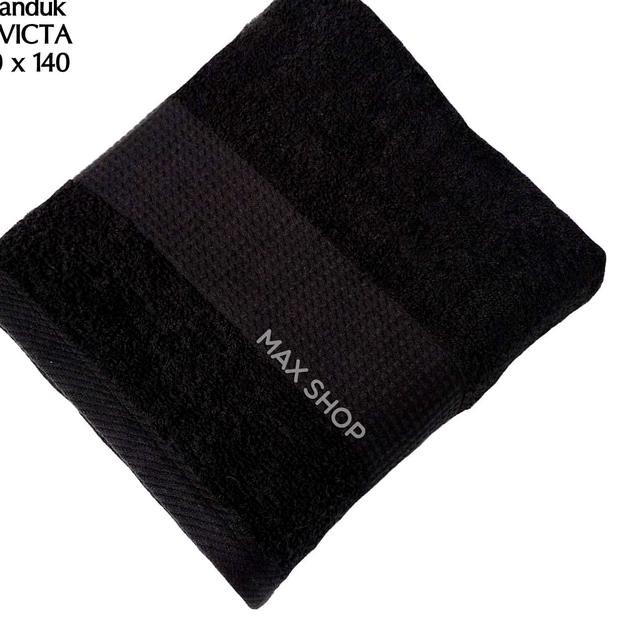 (DIJUAL) Handuk Invicta 70x140 cm Hitam - Handuk Salon Warna Gelap Dewasa ,.
