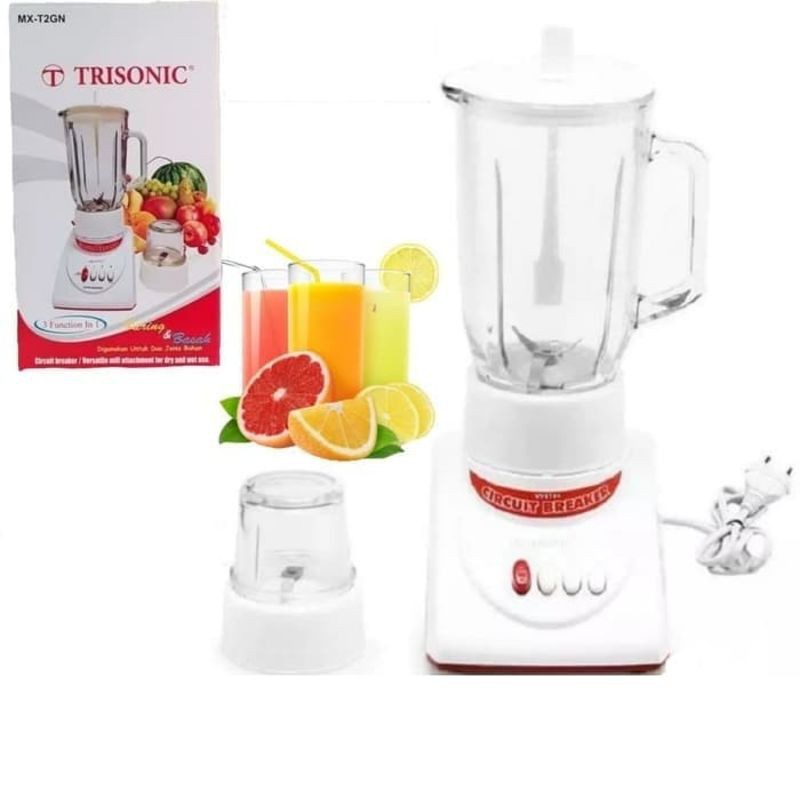 BLENDER TRISONIC MX-T2GN / Blender Gelas Kaca Trisonik Mixer