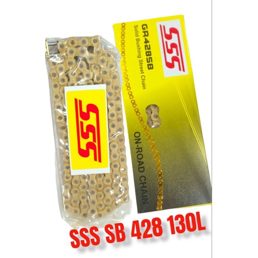 RANTAI MOTOR SSS 428 TEBAL 130L UNIVERSAL VIXION CBR 150 TIGER MEGAPRO CB 150 R15 V2/R15 V3 KLX 150