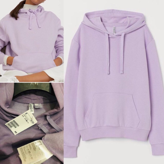 purple hoodie h&m