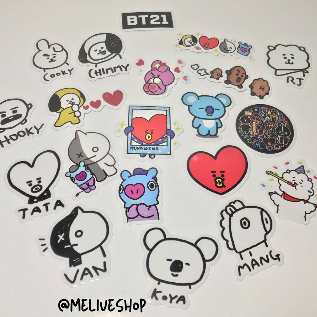 

BT21 Deco Stickers Diary Journal