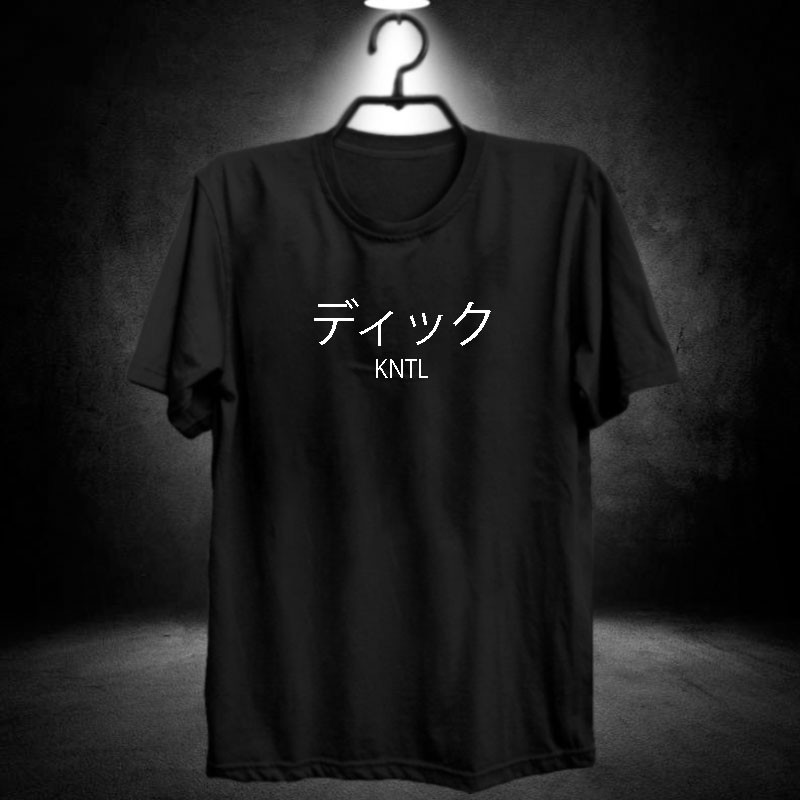 Kaos kntl jepang / fashion cowok wibu / baju pria otaku / pakaian anime cosplay / atasan katun halus
