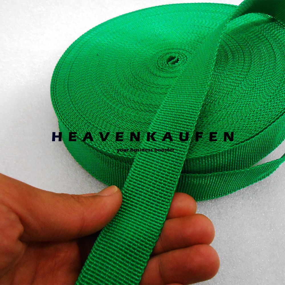 Webbing Tas Lebar 2,5 cm Warna Hijau Harga Per Meter