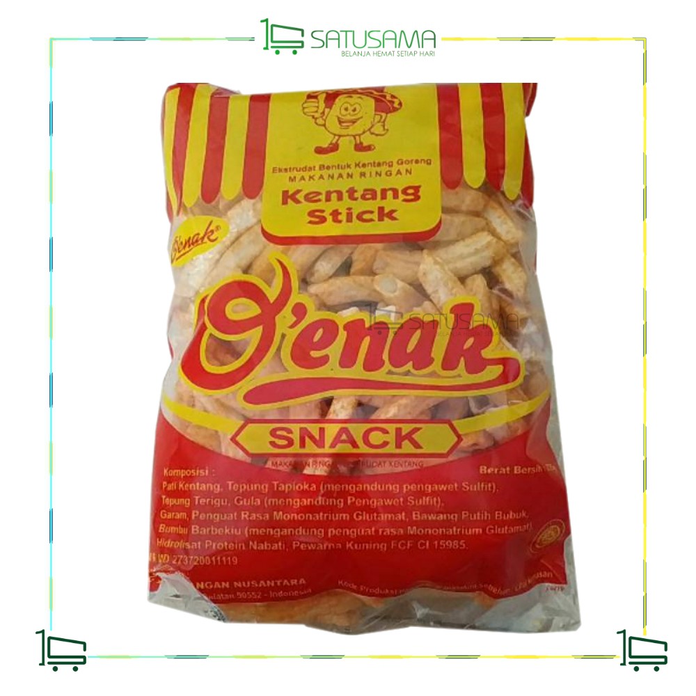 

Kentang Stick O'enak 180Gr / satusama