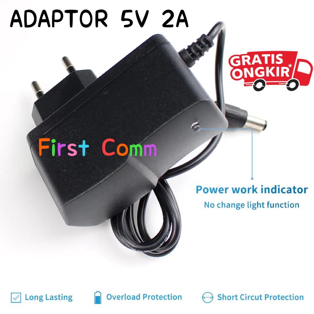 ADAPTOR 5V 2A ANDROID TV BOX / ADAPTOR ROUTER / ADAPTOR MODEM / ADAPTOR CCTV / ADAPTOR STB TV BOX