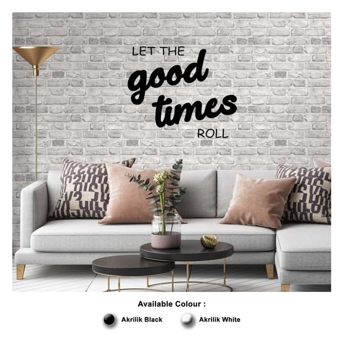 Hiasan Dinding AKRILIK - GOOD TIMES - Wall Decor Cafe / Living Room