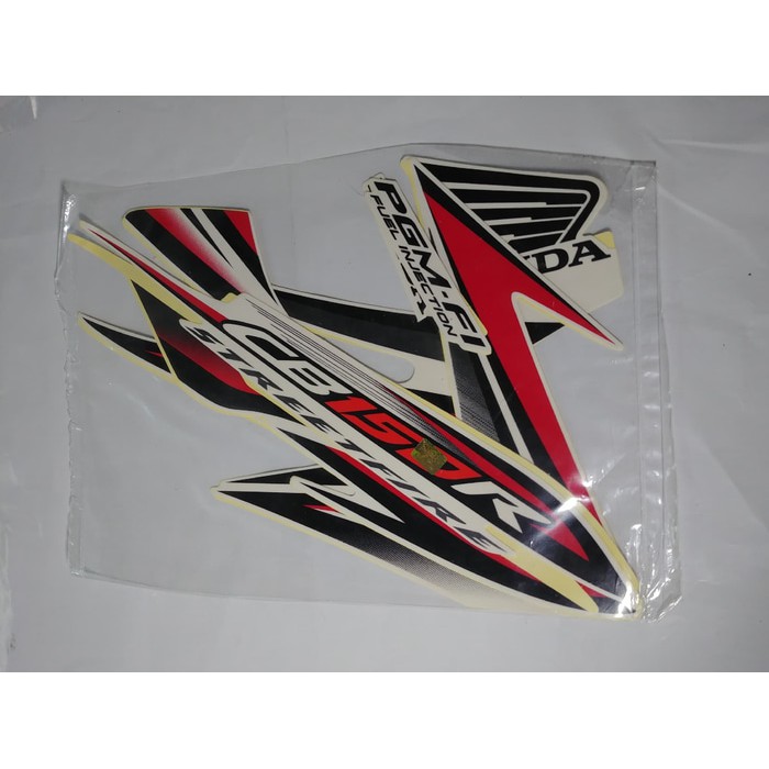 SALE -  Striping Lis Bodi &amp; Stiker Body CB150R 2013 Putih Merah