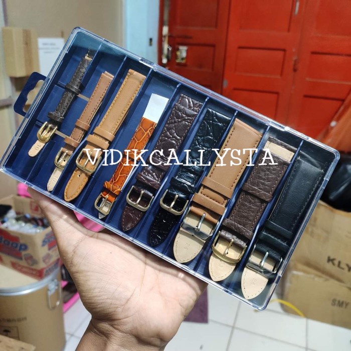 Kotak Tali jam tangan Box Koleksi Strap Tali jam tangan 9 slot