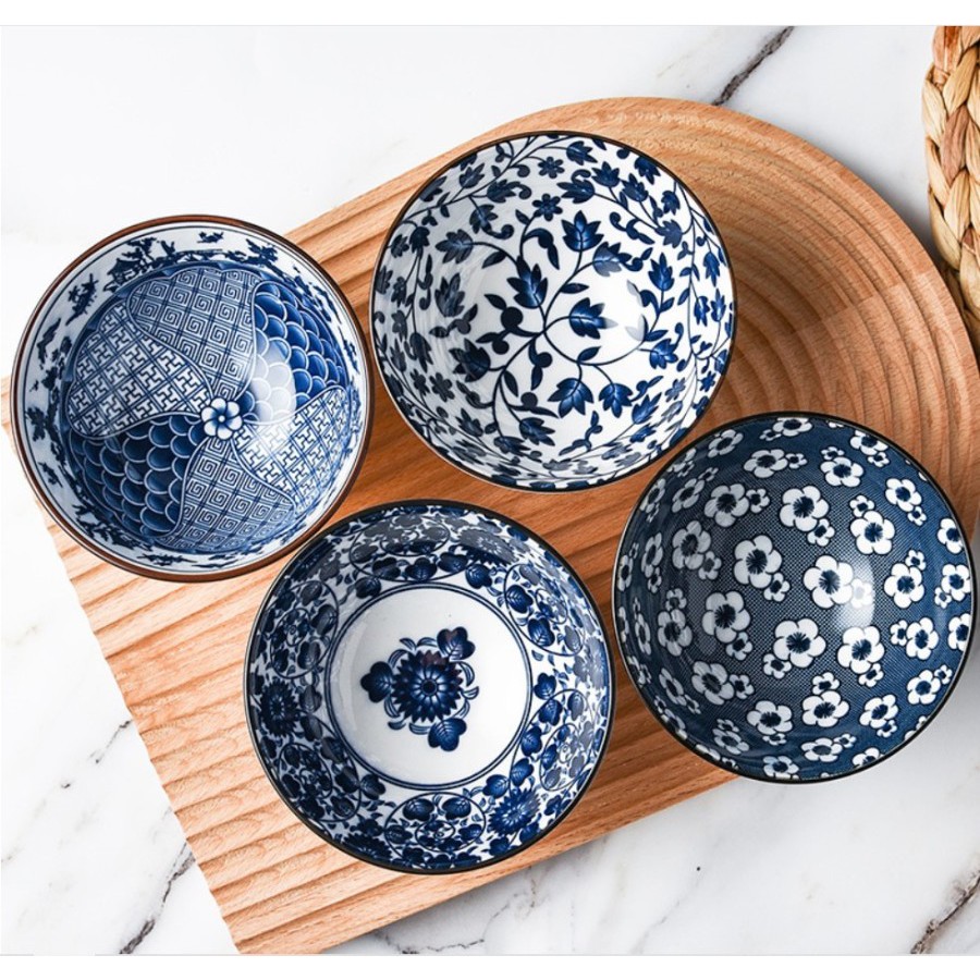 Japanese Ceramic Bowl Set / Alat Makan Mangkok Sup Keramik Hampers Kado