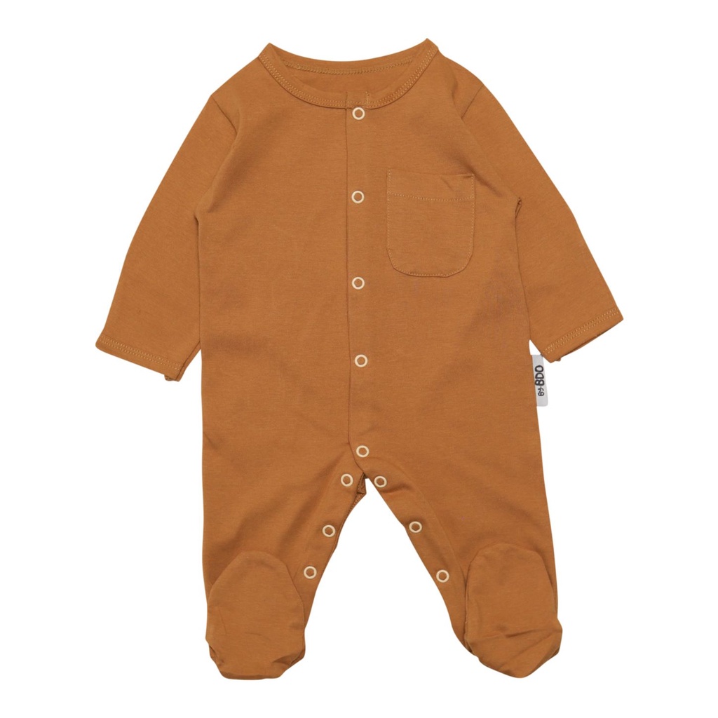 BDOSTORE | Gembira Collection | Everest Sleepsuit | Sleepsuit Anak Bayi | Bodysuit | Jumper Panjang | Newborn | 0 - 12 Bulan-Wood