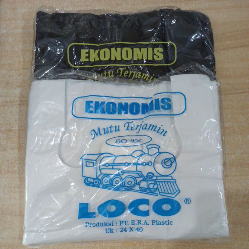 Kantong Plastik Kresek Loco Ekonomis 24 x 40