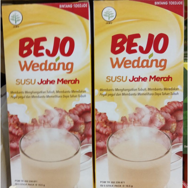 

Bejo Wedang Susu Jahe Merah 5 x10,5gr