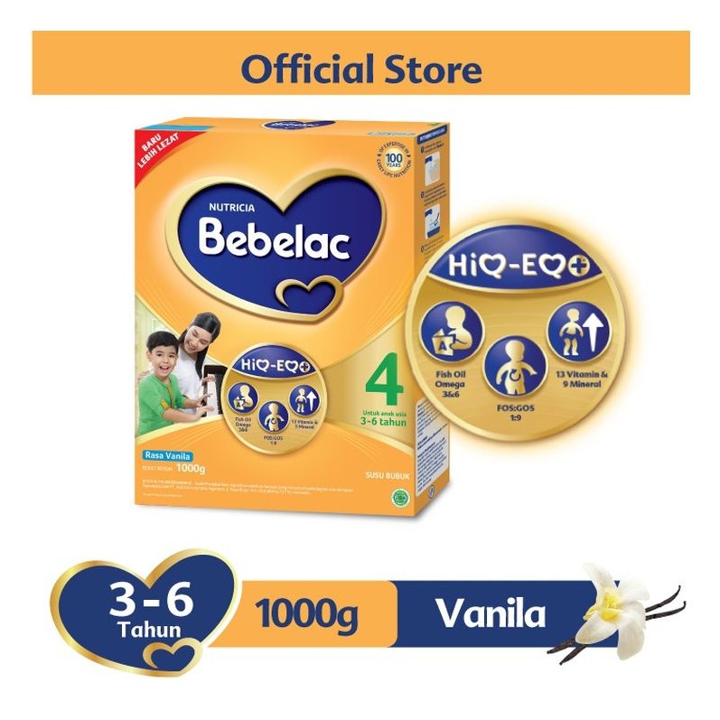 Susu Bebelac 4 Vanila 1000gr Susu Pertumbuhan