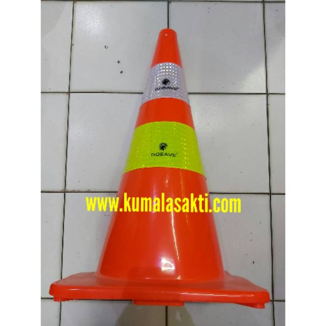 Grosir-Traffic Cone-Kerucut Lalin-Rubber Cone-Kerucut Karet- Full Oren