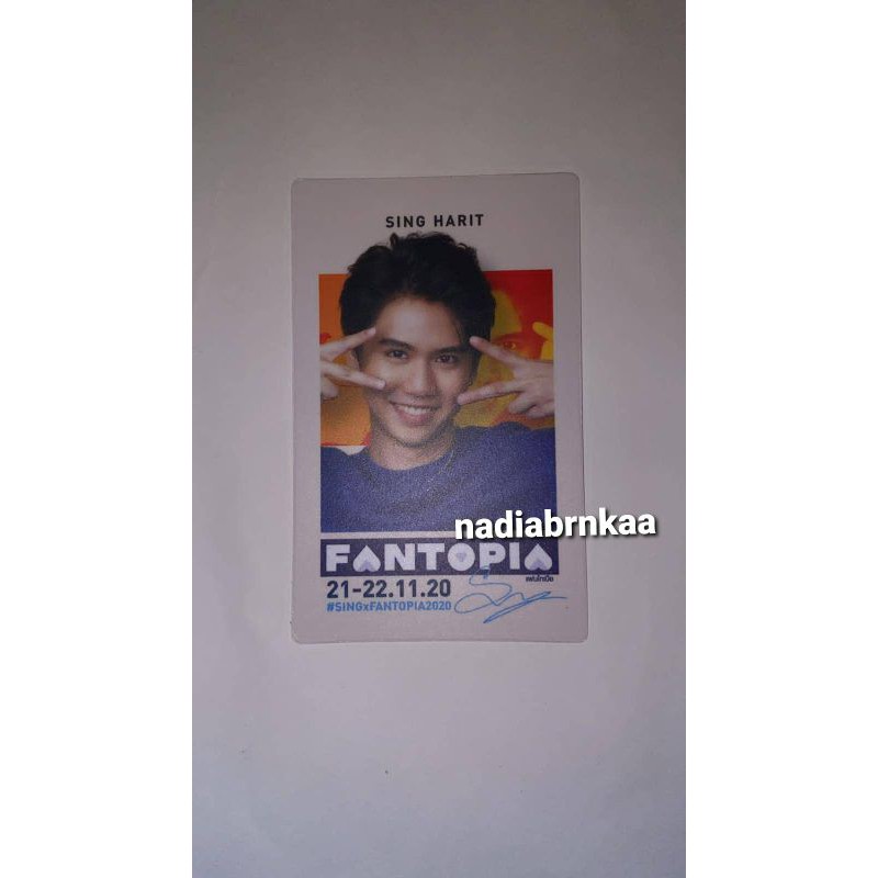 [BOOKED] FANTOPIA OFFICIAL TOKEN CARD SING HARIT