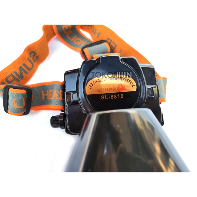 RB Sunpro Headlamp LED Senter Kepala LED Sunpro SL8818 35 Watt Senter LED Dimmer