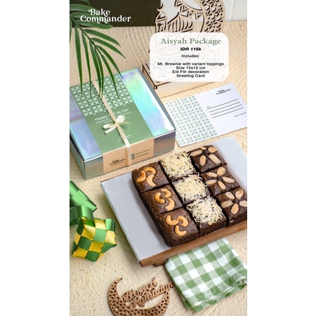 

brownies fudgy hampers by Bakecommander