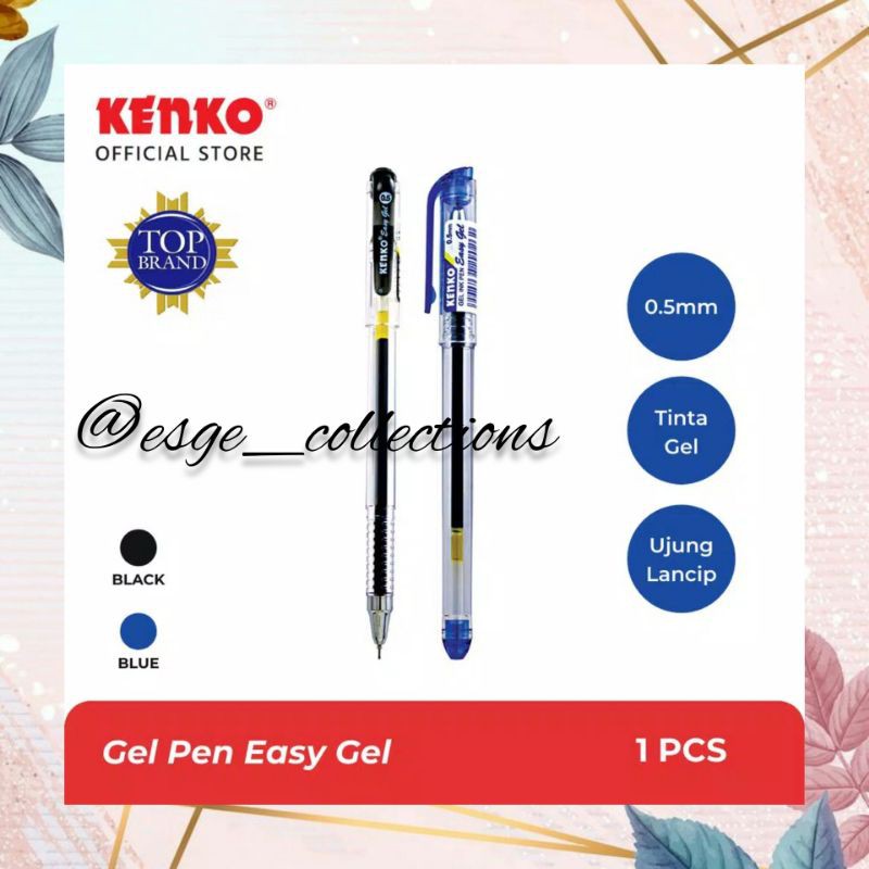 KENKO GEL PEN REFILL / ISI ULANG TINTA GEL PEN Easy Gel / KE SERIES BLUE ISI ULANG TINTA PEN KENKO