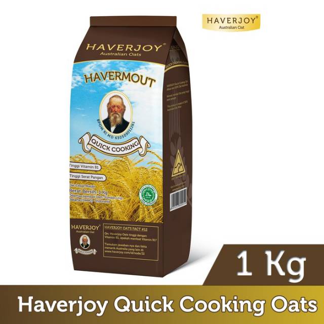 Haverjoy  Quick Cooking Oats 1Kg - 1Ctn