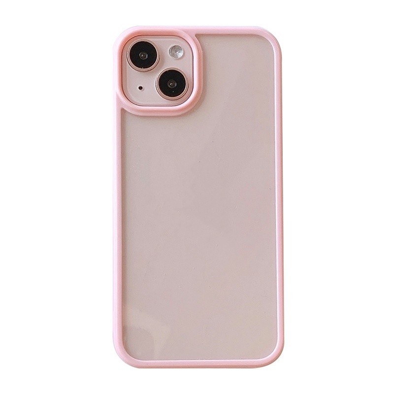 Case Bahan Akrilik Transparan Warna Permen Untuk IPhone 12 11 Pro X Xs Max 7 8 Plus