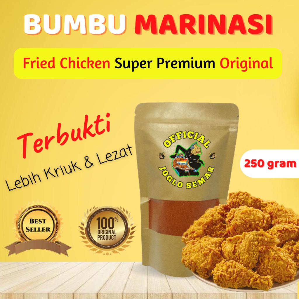 

Bumbu Marinasi Original Fried Chicken (KFC) Super Premium 250 gram