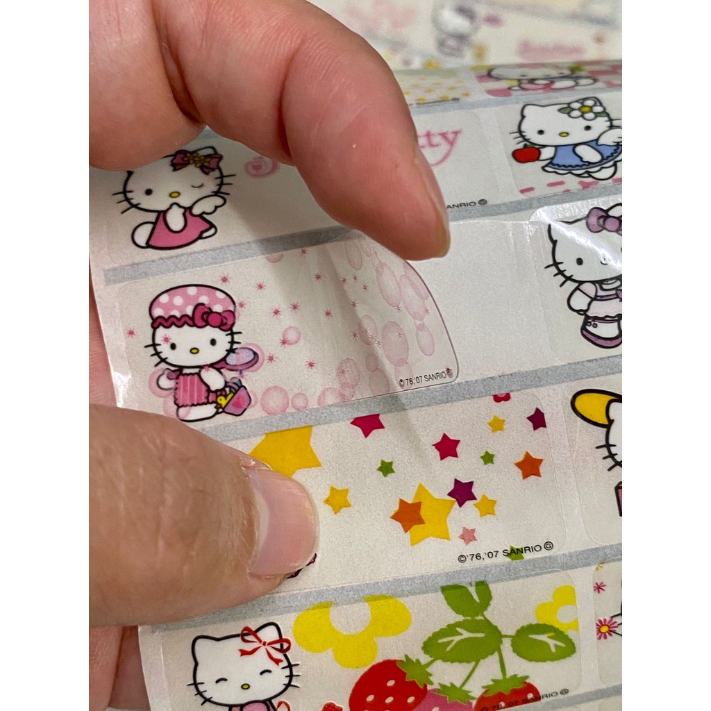 

Sanrio Hello Kitty Bening Transparan Bening Transparent Stiker Label Nama Anti Air Sticker Custom Waterproof