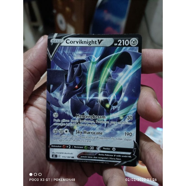 kartu pokemon bahasa Indonesia corviknight v rr