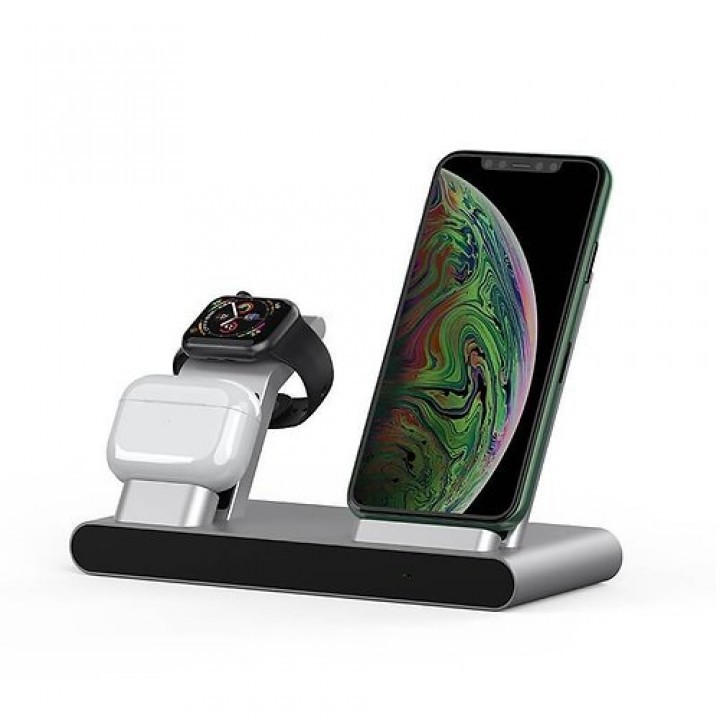 AKN88 - WIWU MF500 POWER AIR - 3 in 1 Smart Wireless Charger (18W MAX)