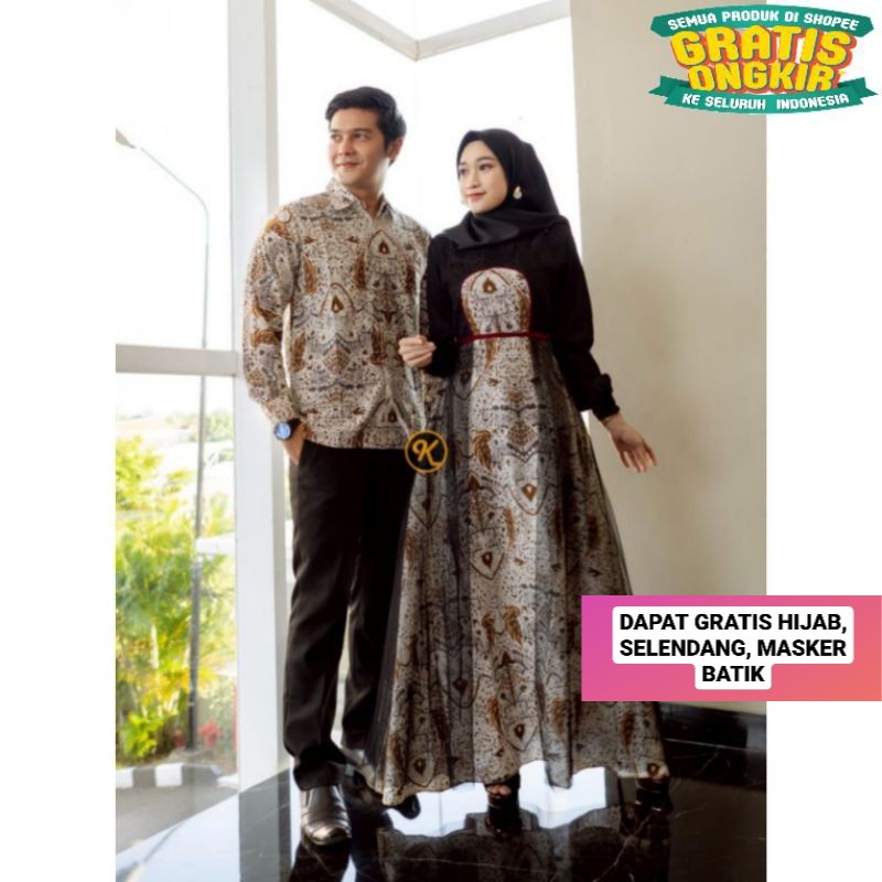 SET KEBAYA COUPLE KEBAYA BRUKAT MODERN TUNANGAN PESTA COUPLE WISUDA KAPEL WANITA BROKAT MODERN