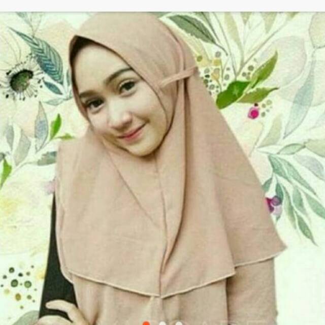 Hijab inatan Rubiah terlasis tali 2 layer murah grosir bandung kudus tanah abang
