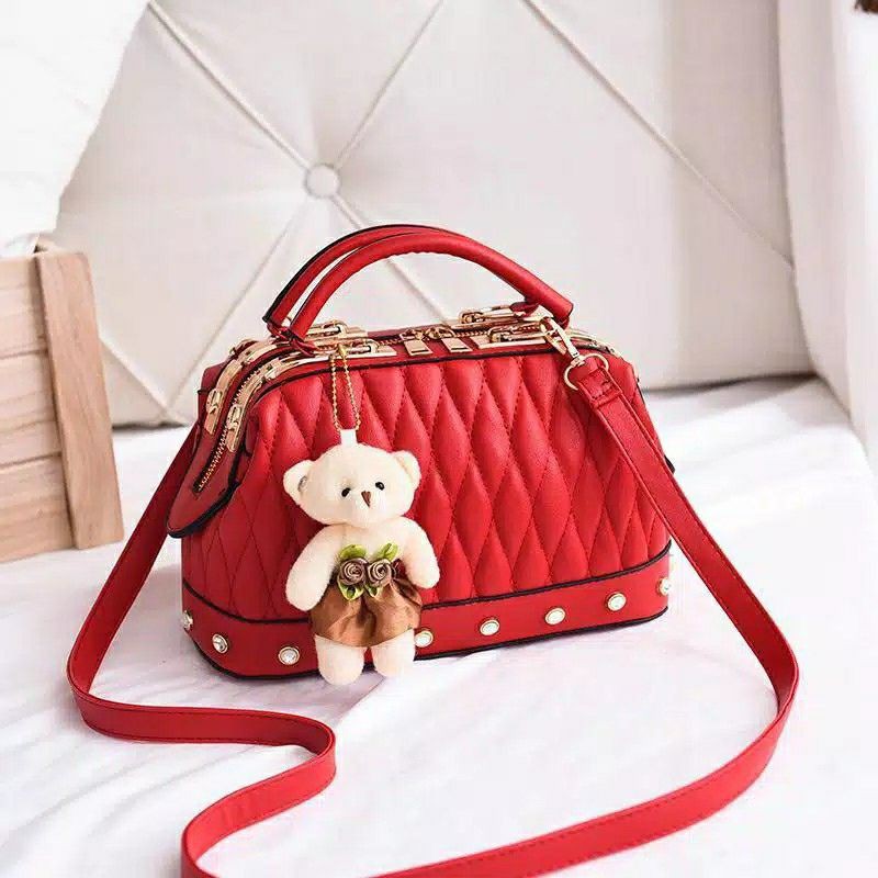 Sale! Tas Wanita Import Handbag Top Handle Bisa Selempang Fashion Cewek 3042 Kekinian