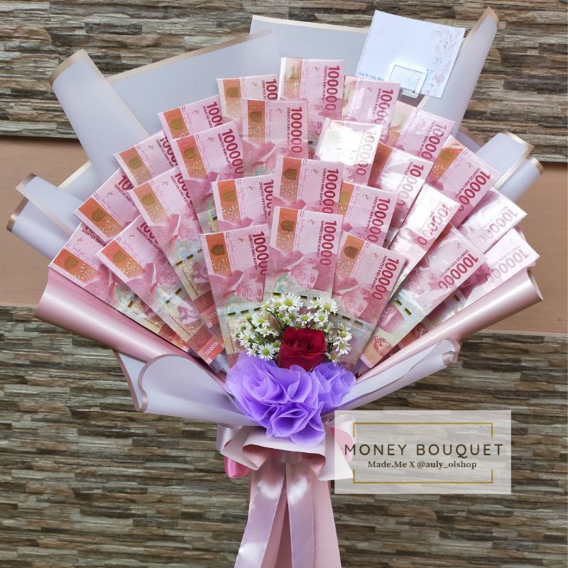 buket uang asli / buket bunga / buket bunga uang asli