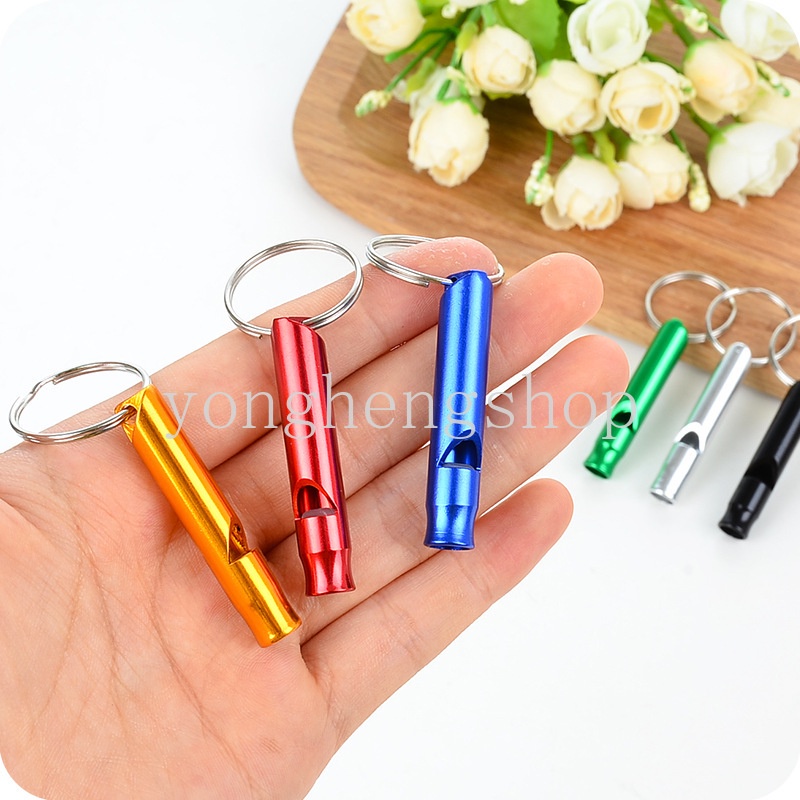 Peluit Mini Portable Dengan Gantungan Kunci EDC Untuk Camping / Hiking / Survival / Outdoor